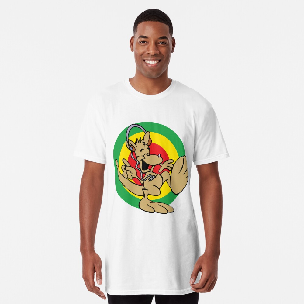 Dancehall Reggae Australia Kangaroo Long T-Shirt