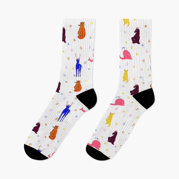 Item preview, Orange cat, yellow dog,brown panther, deer blue designed and sold by Nata-V.