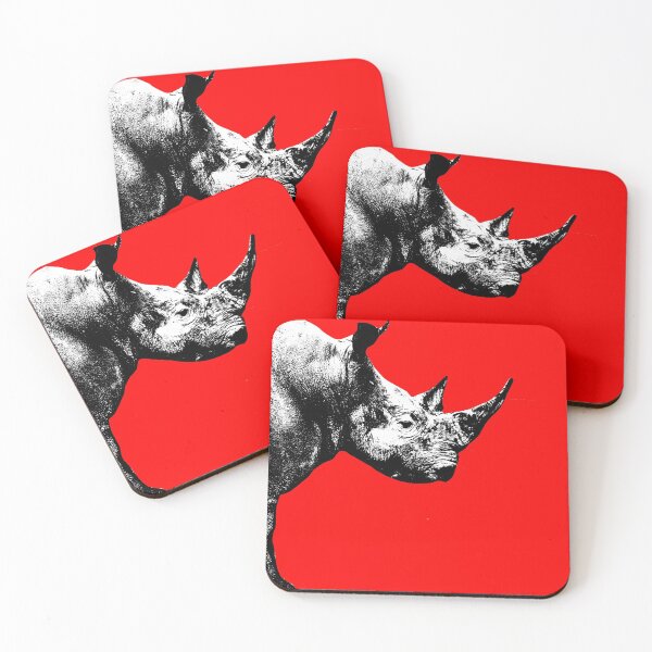 Item preview, The Rhino On Red designed and sold by Rocket-To-Pluto.
