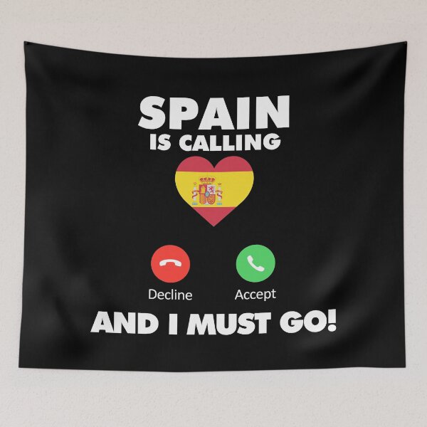 Item preview, Spain is Calling and I Must Go designed and sold by HelloFromAja.
