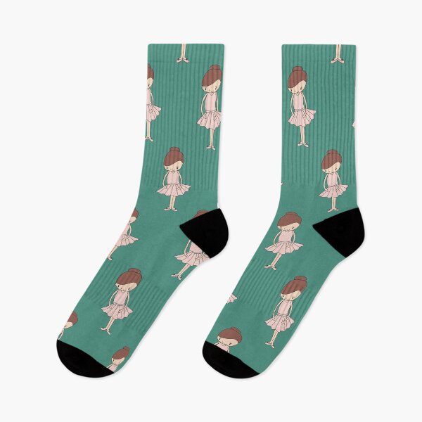 Item preview, Ballerina with Turquoise background Digital Art | Melanie Jensen Illustrations designed and sold by Melanie Jensen.