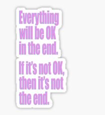 EVERYTHING PINK Sticker