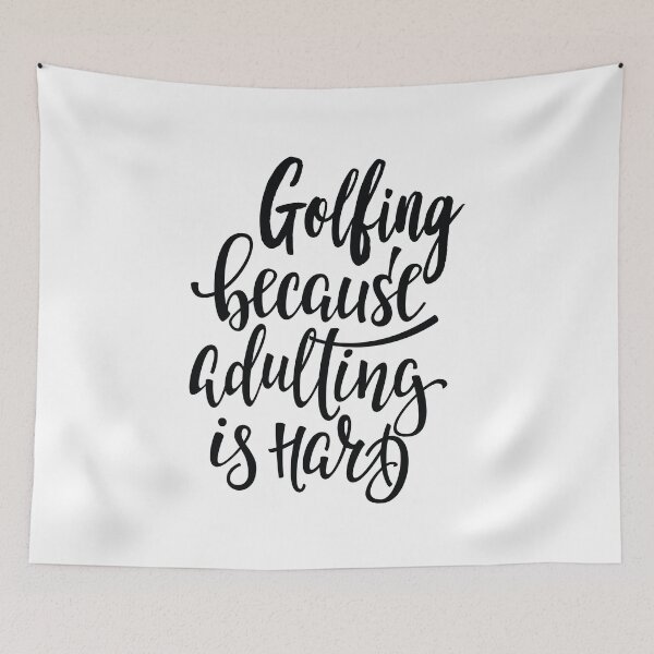 Item preview, Golfing Because Adulting Is Hard designed and sold by ProjectX23.