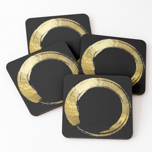 Item preview, Gold Japanese Calligraphy Ensō designed and sold by Kibatsu.
