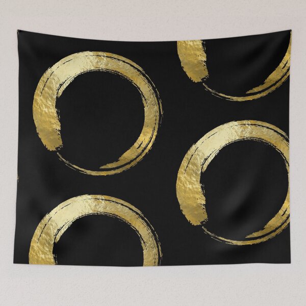 Item preview, Gold Japanese Calligraphy Ensō designed and sold by Kibatsu.