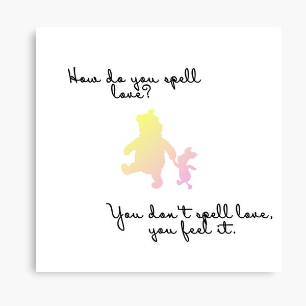 how do you spell love? Canvas Print