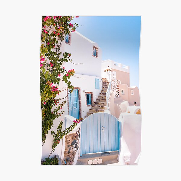 Santorini Greece Wall Art Poster