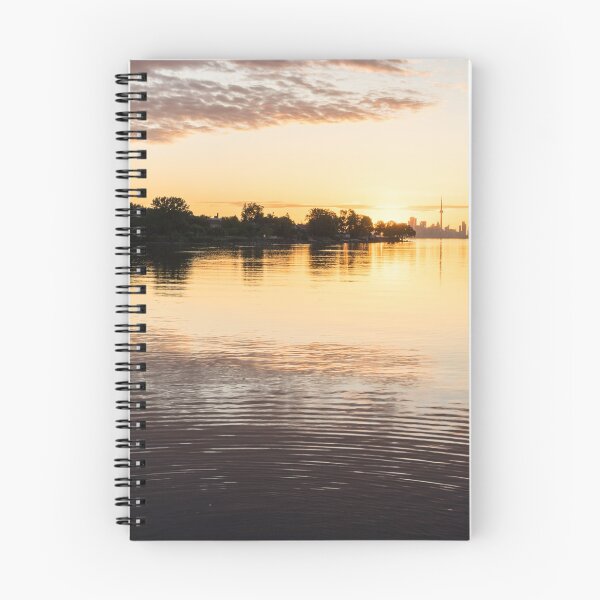 Item preview, Glossy Morning Mood - Silky Ripplets and Reflections with Toronto Skyline designed and sold by Georgia Mizuleva.