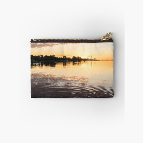Item preview, Glossy Morning Mood - Silky Ripplets and Reflections with Toronto Skyline designed and sold by Georgia Mizuleva.