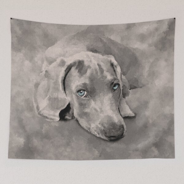 Item preview, Weimaraner Dog Mixed Media designed and sold by k9printart.