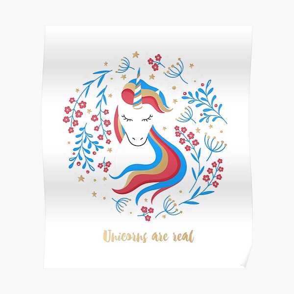 Download Unicorn Svg Posters Redbubble PSD Mockup Templates