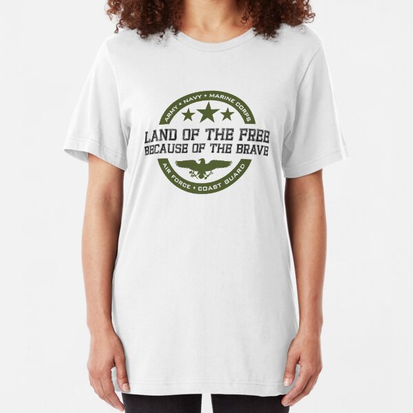 Land of the Free Slim Fit T-Shirt