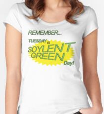 Soylent Green Day Women's Fitted Scoop T-Shirt