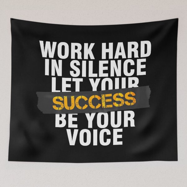 Item preview, Work hard in silence, let your success be your voice designed and sold by Urosek.