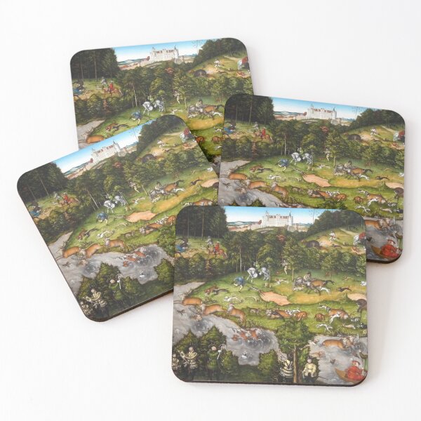 Item preview, Hunting near Hartenfels Castle - Cranach the Elder - c1540 designed and sold by CrankyOldDude.