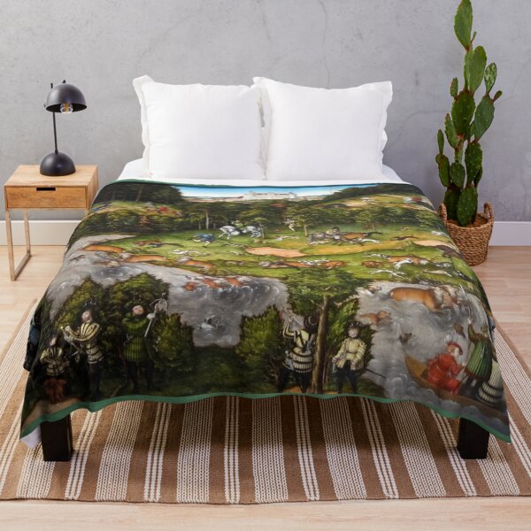 Item preview, Hunting near Hartenfels Castle - Cranach the Elder - c1540 designed and sold by CrankyOldDude.