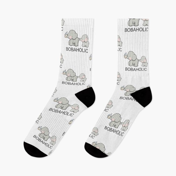 Item preview, Cute Little Bobaholic Elephants Love Boba! designed and sold by SirBobalot.