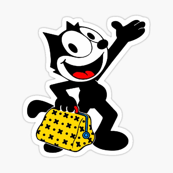 Felix The Cat His Magic Bag Of Tricks Sticker By Pop Pop P Pow Redbubble - kitty bag roblox