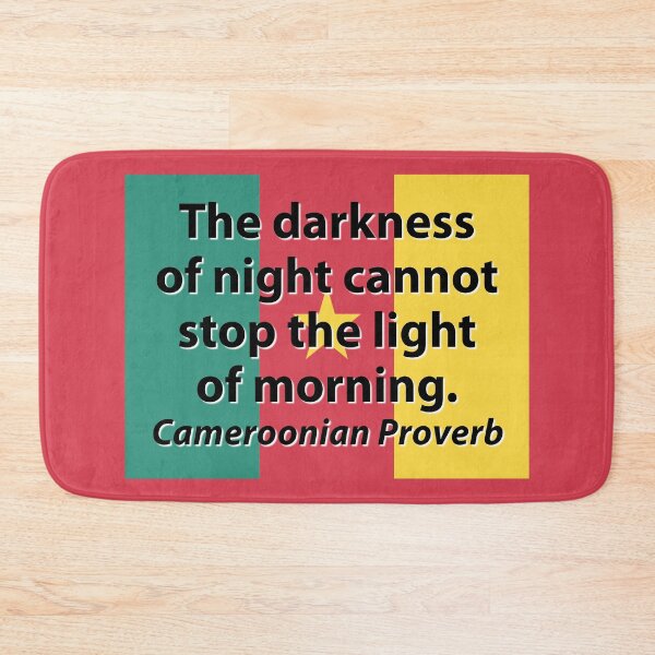 Item preview, The Darkness Of Night - Cameroonian Proverb designed and sold by CrankyOldDude.