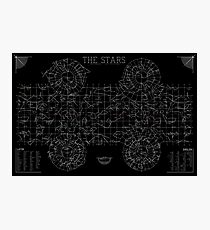 The Stars: A Constellation Map Photographic Print