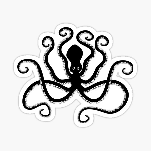 Minoan Ancient Greek Octopus from pottery Sticker
