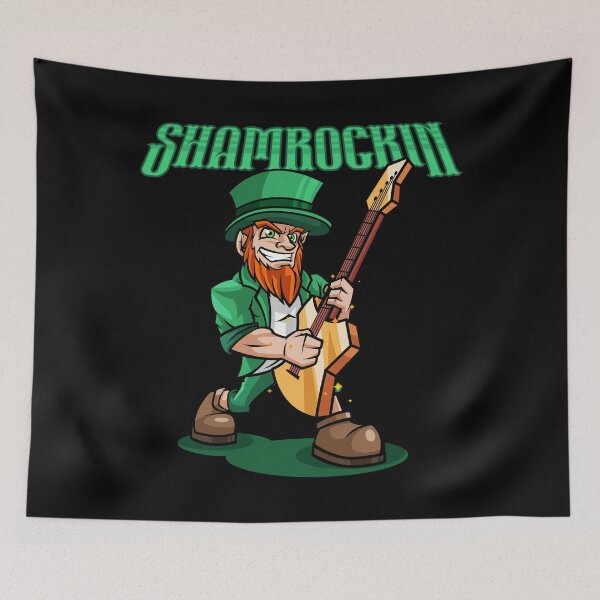 Item preview, Shamrockin - Rocking Leprechaun With E-Guitar designed and sold by anziehend.
