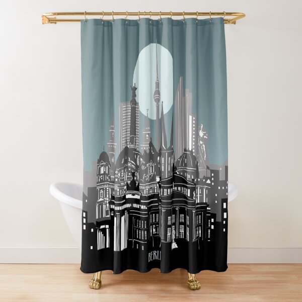berliner skyline Duschvorhang