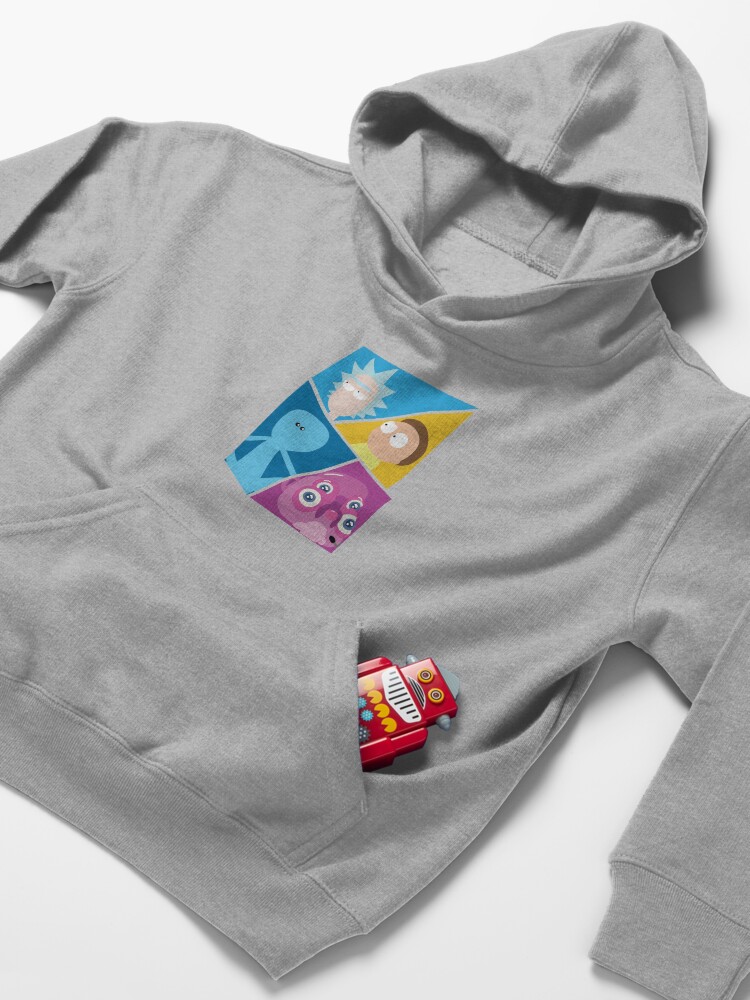 Alternate view of Rick and Morty Characters Kids Pullover Hoodie