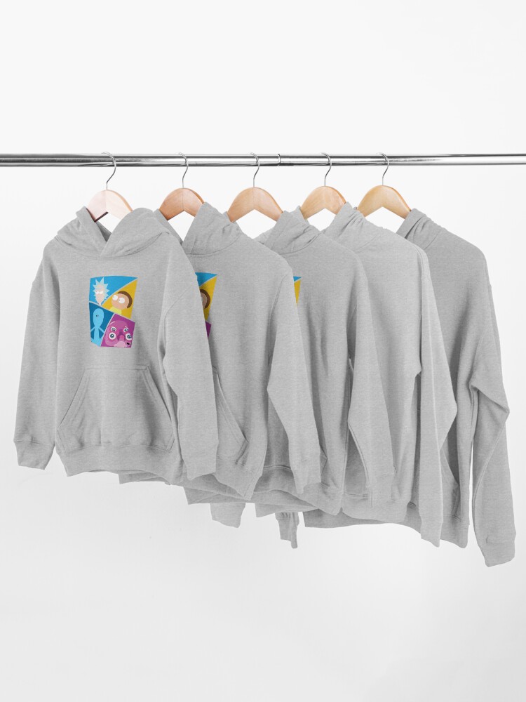 Alternate view of Rick and Morty Characters Kids Pullover Hoodie