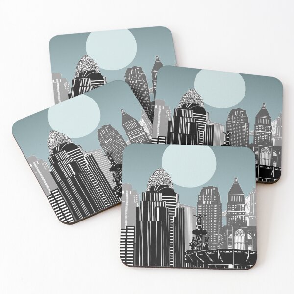 Artikelvorschau, Cincinnati Skyline entworfen und verkauft von BekimART2.