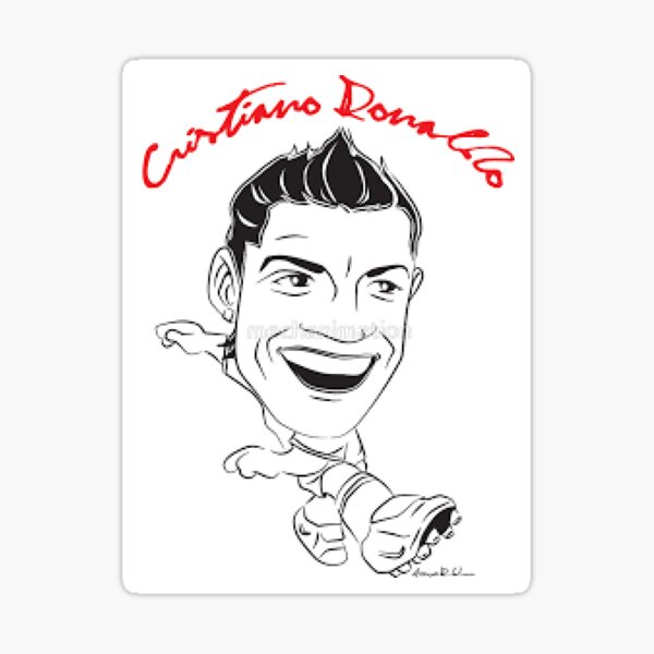 Ronaldo Cartoon Stickers for Sale | Redbubble Ronaldo Cartoon Stickers for Sale | Redbubble
