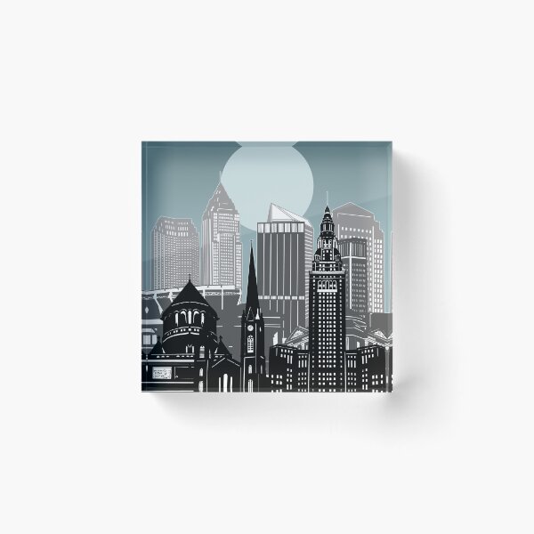 Item preview, cleveland skyline designed and sold by BekimART2.