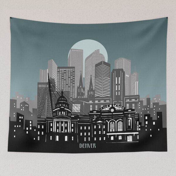 Item preview, denver skyline designed and sold by BekimART2.
