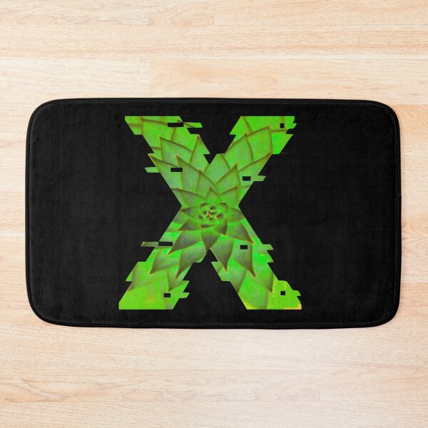 Item preview, Succulent Glitch - Letter X designed and sold by EightWinds.