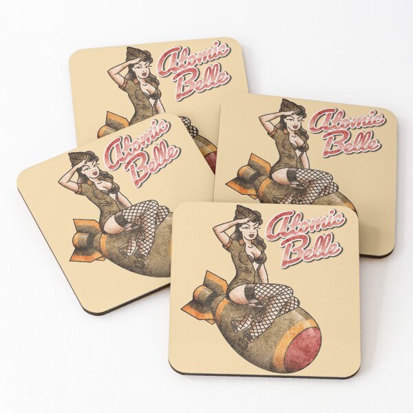Item preview, Salty-Dog American Traditional Patriotic Atomic Bomb Belle Nose Art Pin-up Girl designed and sold by salty-dog.