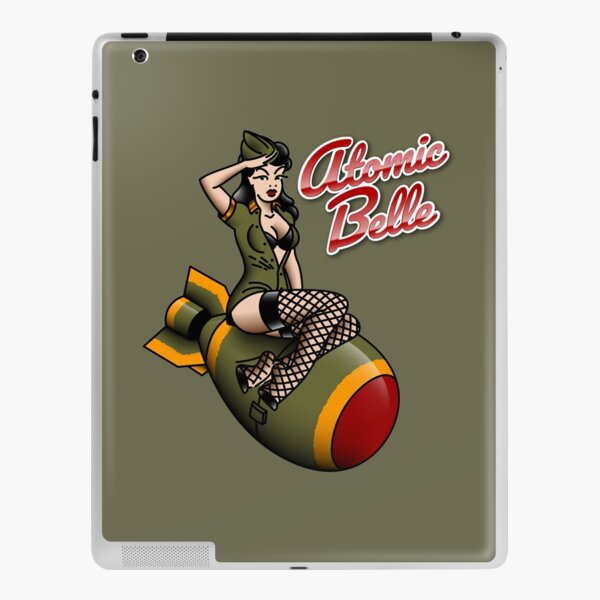 Salty Dog American Traditionelle Patriotische Atombombe Belle Nose Art Pin Up Girl Ipad Hulle Skin Von Salty Dog Redbubble