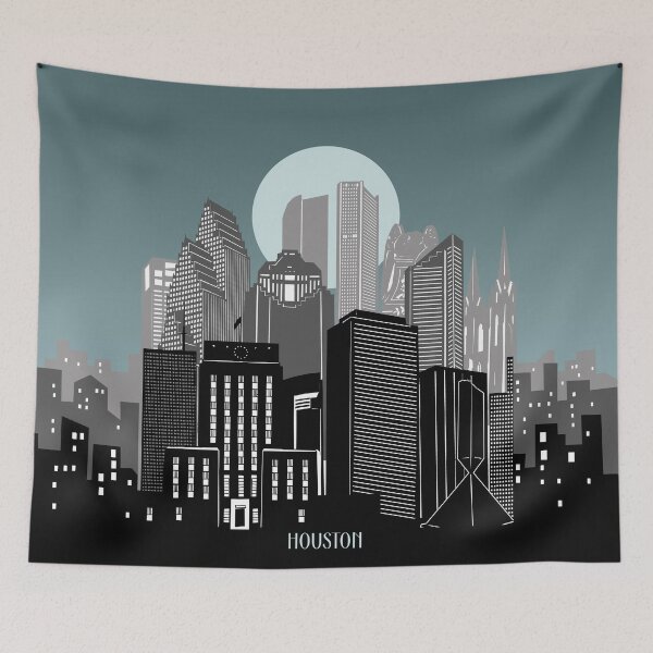 Item preview, houston skyline designed and sold by BekimART2.