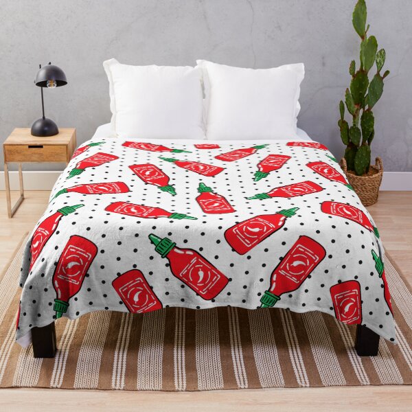 Item preview, Sriracha sauce - black polka dots - hot chili sauce designed and sold by littlearrow.