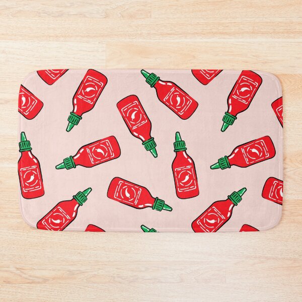 Item preview, Sriracha sauce - pink - hot chili sauce designed and sold by littlearrow.