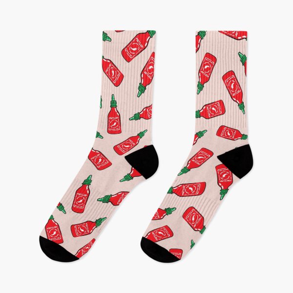Item preview, Sriracha sauce - pink - hot chili sauce designed and sold by littlearrow.