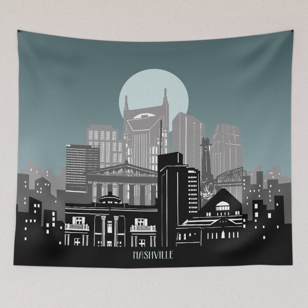 Item preview, nashville skyline designed and sold by BekimART2.