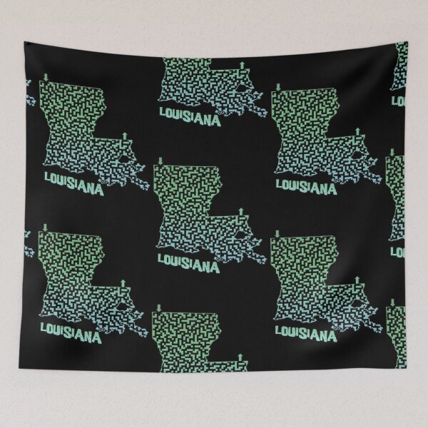 Item preview, Louisiana State Outline Maze & Labyrinth designed and sold by gorff.