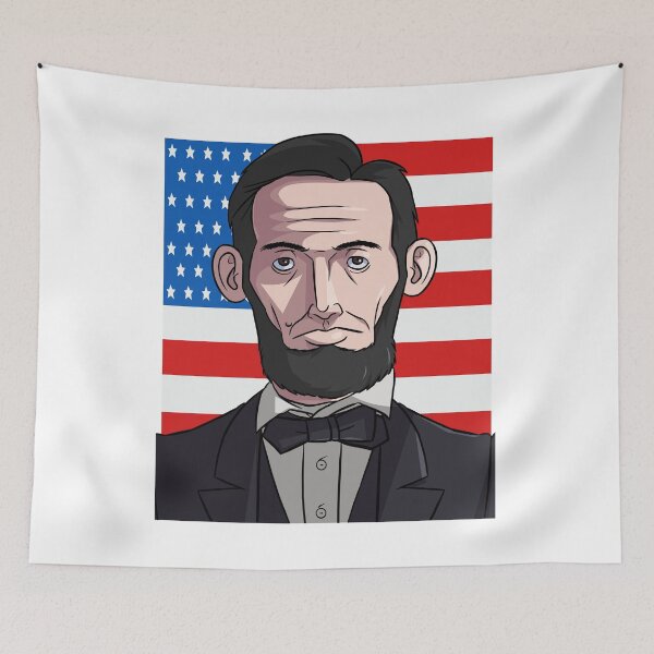 Item preview, Abraham Lincoln American Flag designed and sold by Nosek1ng.