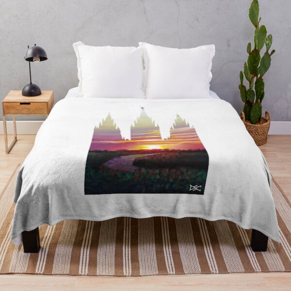 Item preview, Salt Lake City LDS Temple Sunrise River Silhouette designed and sold by DSC Arts.