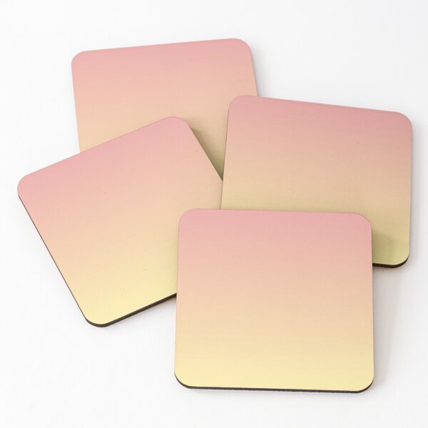 Item preview, PEACHY - Minimalist pastel pink to yellow gradient ombre designed and sold by GRDNT.