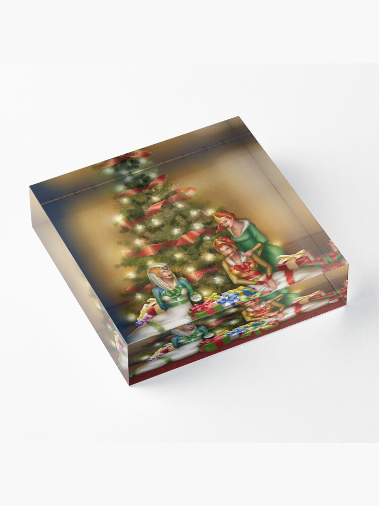 Alternate view of Christmas Princess Presents Acrylic Block