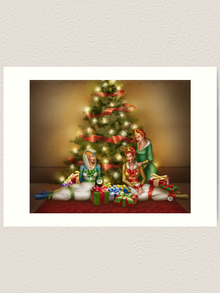 Alternate view of Christmas Princess Presents Art Print