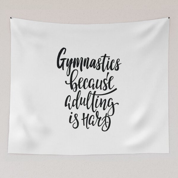Item preview, Gymnastics Because Adulting Is Hard designed and sold by ProjectX23.