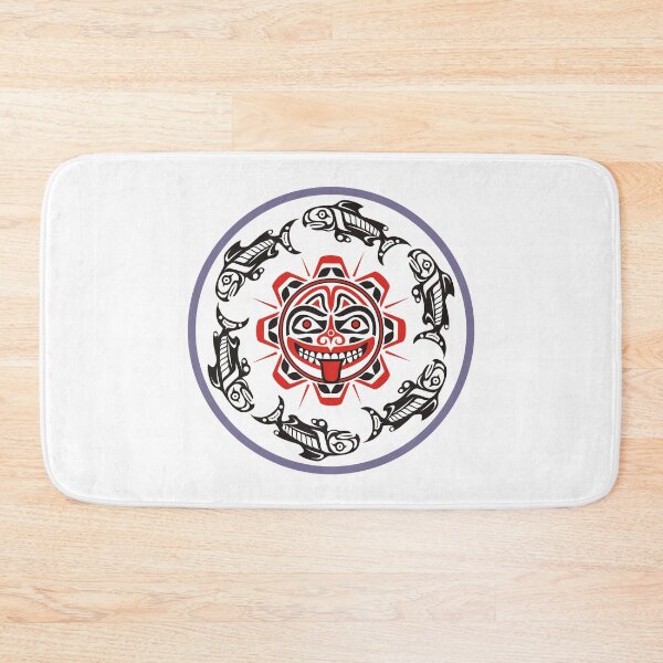 Item preview, Salmon Circle designed and sold by colorfulbundles.