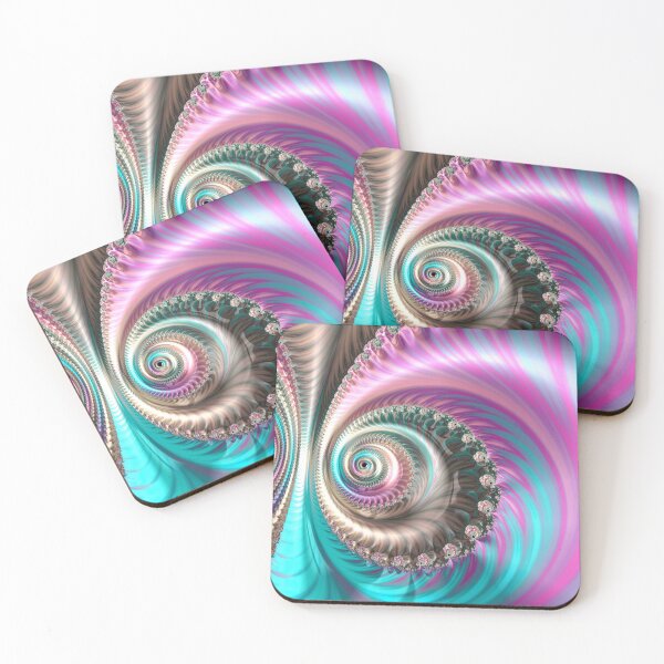 Item preview, Bright Pink and Blue Spiral designed and sold by Elisabeth Lucas.